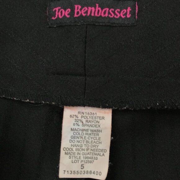 Vintage Y2K Black Indie Grunge Low Rise Bootcut Classy Chino Dress Pants / 5 - Picture 6 of 6